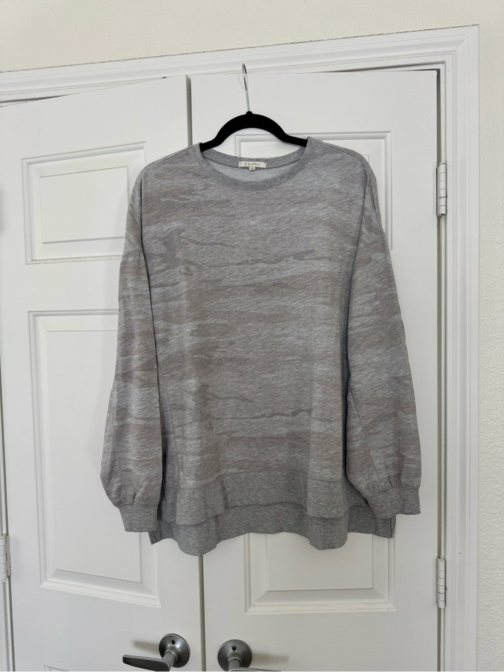 Z Supply Gray Marled Crewneck Sweater